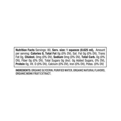 Sweetleaf Stevia, Organic Monk Fruit Sweetener Squeezable French Vanilla, 1.7 Oz Sweetleaf Stevia