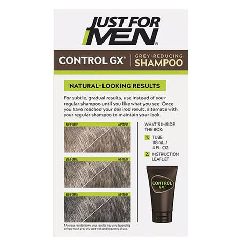 Just For Men, Control Gx Gradual Grey-Reducing Shampoo For Dark Shades, 4 Oz Just For Men