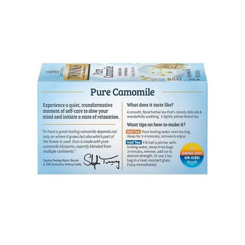 Twinings, Herbal Tea Pure Camomile, 20 Bags(Case Of 6) Twinings