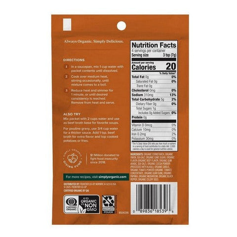 Simply Organic, Brown Gravy Seasoning Mix, 1 Oz Simply Organic
