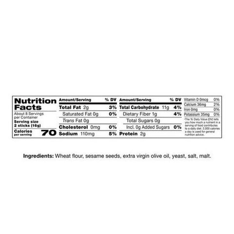 Alessi, Sesame Breadsticks, 4.4 Oz(Case Of 12) Alessi