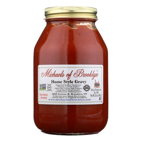 Michaels Of Brooklyn, Sauce Homestyle Gravy, Case of 6 X 32 Oz Michaels Of Brooklyn
