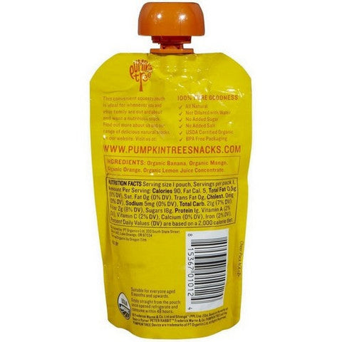 Peter Rabbit, Mango  Banana & Orange Puree, 4 Oz(Case Of 10) Peter Rabbit