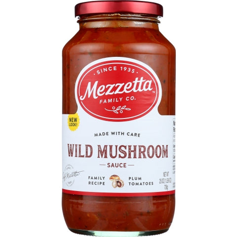 Sauce Psta Wld Mushrm Nv Case of 6 X 25 Oz by Mezzetta