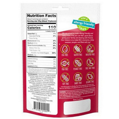 YumEarth, Organic Licorice Pomegranate, 5 Oz(Case Of 6) YumEarth