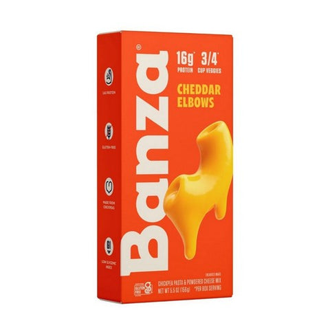 Banza, Mac And Cheddar Cheese Chickpea Pasta, 5.5 Oz(Case Of 6) Banza