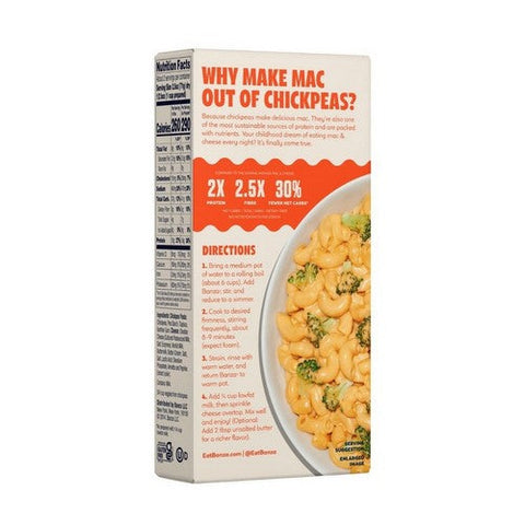 Banza, Mac And Cheddar Cheese Chickpea Pasta, 5.5 Oz(Case Of 6) Banza