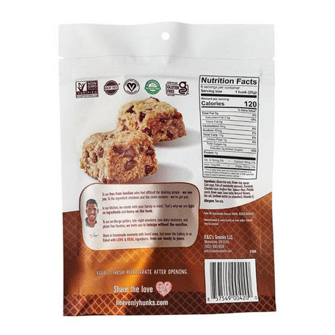E&Cs Snacks, Cookie Otml Choc Chip Gf, 6 Oz(Case Of 6) E&Cs Snacks