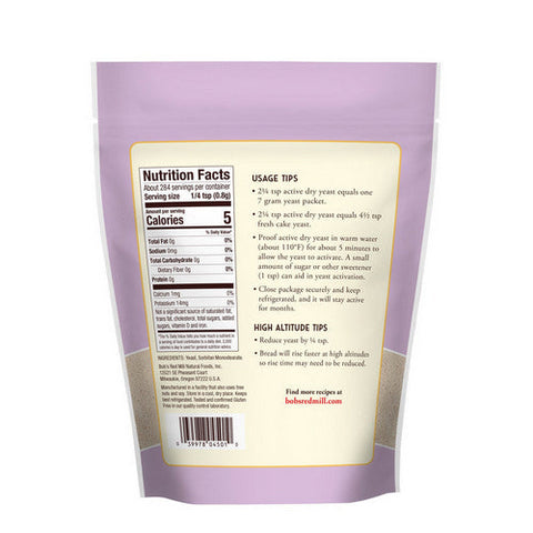 Bobs Red Mill, Active Dry Yeast, 8 Oz(Case Of 5) Bobs Red Mill