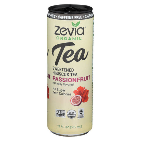Zevia, Tea Hibiscus Passion Fruit Caffeine Free, 12 Oz(Case Of 12) Zevia