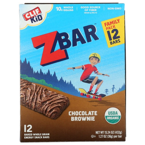 Clif Bar, Kid Organic ZBar Chocolate Brownie, 15.24 Oz(Case Of 6) Clif Bar
