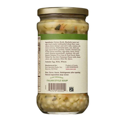 Rao's, Specialty Food Soup Italian Wedding, 16 Oz(Case Of 6) Rao's