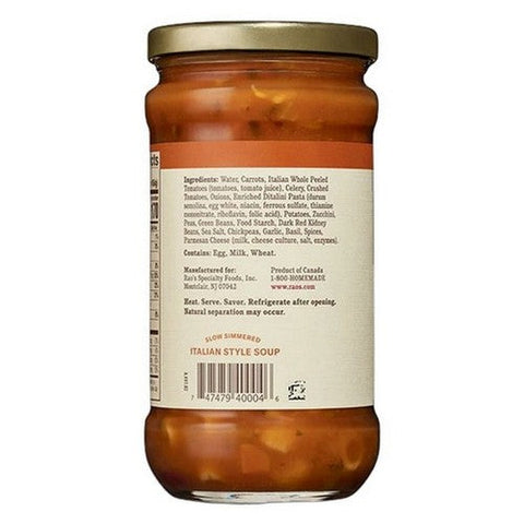 Rao's, Specialty Food Soup Vegetable Minestrone, 16 Oz(Case Of 6) Rao's