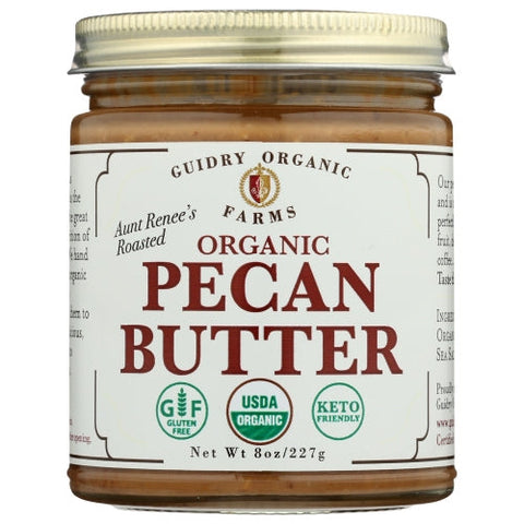 Guidry Organic Farms, Butter Pecan Org, 8 Oz(Case Of 12) Guidry Organic Farms