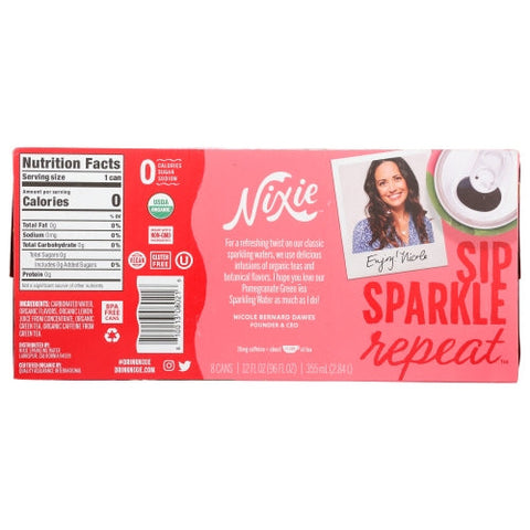 Nixie, Water Sprk Pomgrnt Grntea, Case of 3 X 96 Oz Nixie