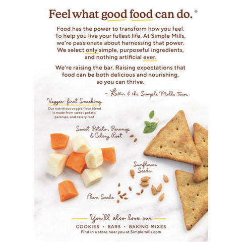 Simple Mills, Cracker Pita Mdtrrn Herb, Case of 6 X 4.25 Oz Simple Mills