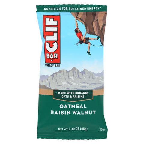Clif Bar, Oatmeal Raisin Walnut Energy Bar, Case of 12 X 2.4 Oz Clif Bar