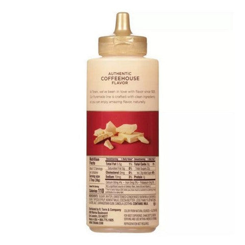 Torani, Puremade White Choc Sauce, Case of 4 X 16.5 Oz Torani