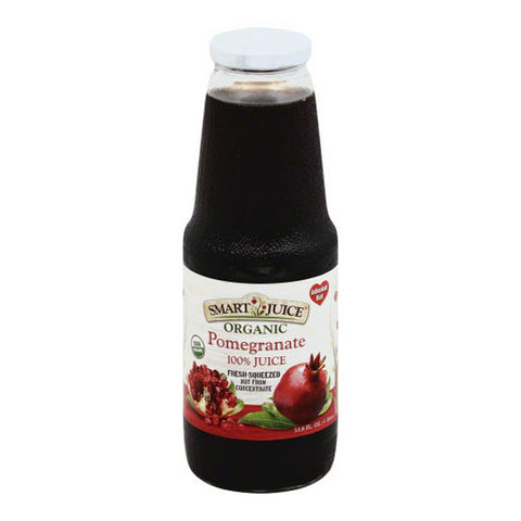 Organic Pomegranate Case of 6 X 33.8 Oz by Smart Juice