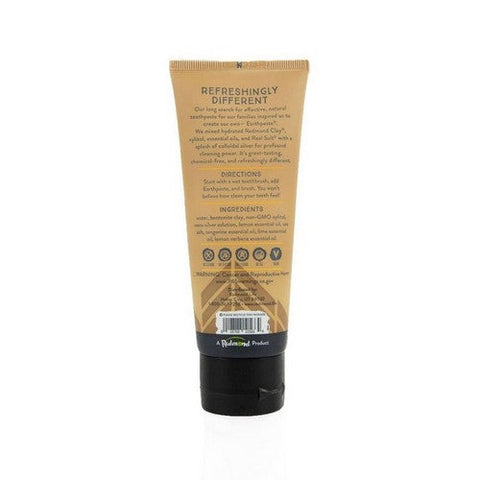 Redmond, Earthpaste Mineral Toothpaste With Silver Lemon Twist, 4 Oz Redmond