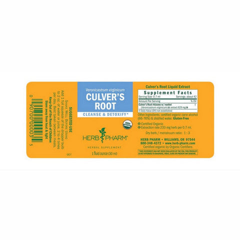Herb Pharm, Culver's Root Extract, 1 Oz Herb Pharm