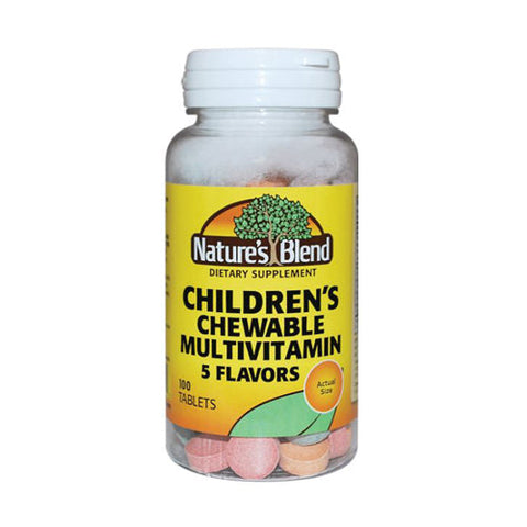 Children's Chewable Multivitamin 100 Tabs by Nature's Blend