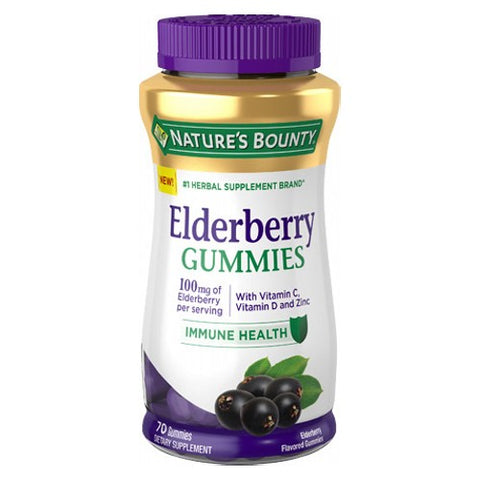 Nature's Bounty Elderberry Gummies 70 Count by Nature's Bounty