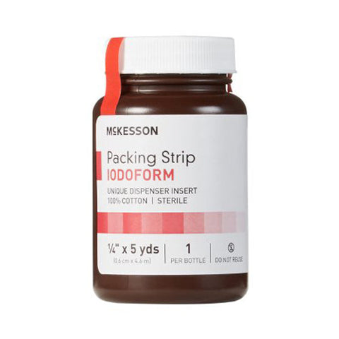 McKesson, McKesson Iodoform Wound Packing Strip Ã‚Â¼ Inch x 5 Yard, 1 Each McKesson