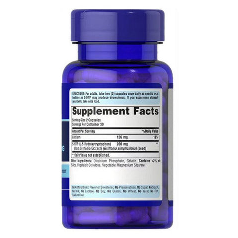 Puritan's Pride, 5-HTP 100 (Griffonia Simplicifolia), 100 mg, 60 Capsules Puritan's Pride
