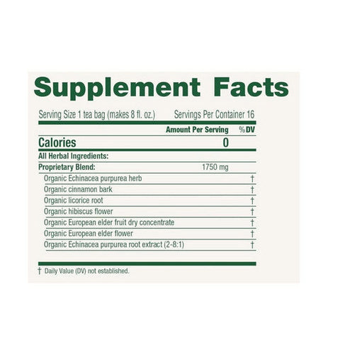 Traditional Medicinals, Immune Zoom Elderberry Echinacea, 16 Bags Traditional Medicinals