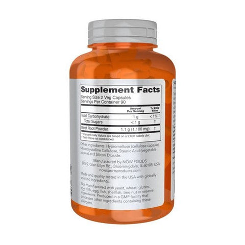 Now Foods, Beet Root, 550 Mg, 180 Veg Caps