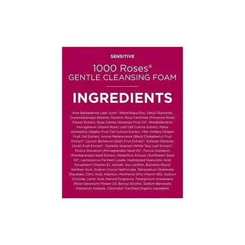 Andalou Naturals, 1000 Roses Gentle Cleansing Foam Sensitive, 5.5 Oz