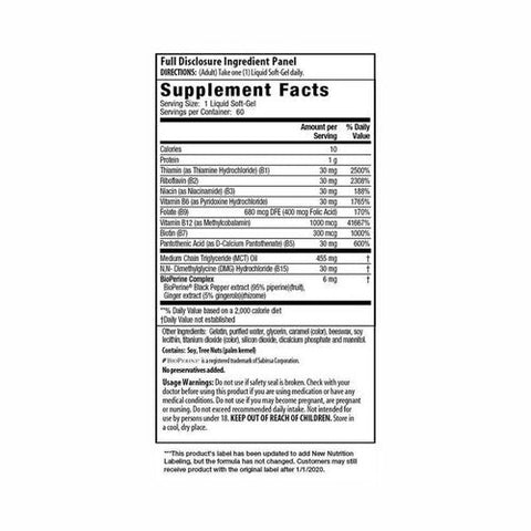 Irwin Naturals, Advanced Absorption Mega B-Complex, 60 Softgels Irwin Naturals