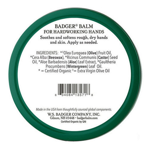 Badger Balm, Badger Balm for Hardworking Hands Tin, 56 Grams Badger Balm