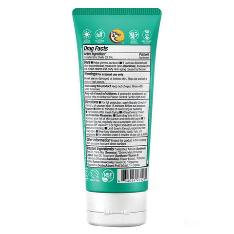 Badger Balm, Baby Mineral Sunscreen Cream SPF 40 Chamomile And Calendula, 2.9 Oz Badger Balm
