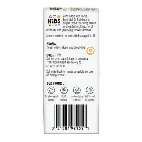Aura Cacia, Kids Focus Roll On, 0.31 Oz Aura Cacia