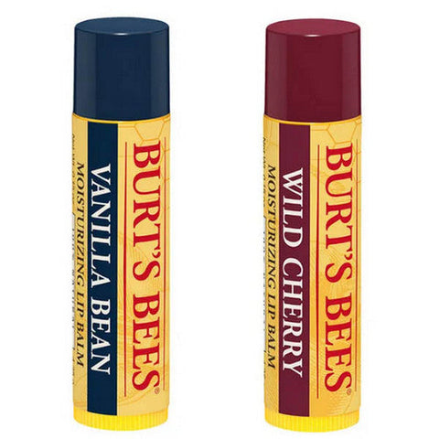 Burts Bees, Vanilla Bean And Wild Cherry Lip Balm Blister Box, 0.15 Oz Burts Bees