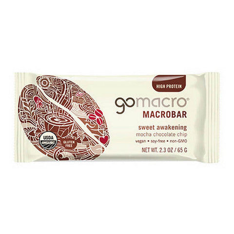 Gomacro, MacroBar Mocha Chocolate Chip, 12 Count Gomacro