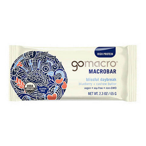 Gomacro, MacroBar Blueberry Cashew, 12 Count Gomacro