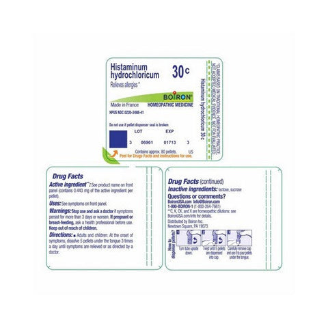 Boiron, Histamine Hydrochloride 30C, 80 Count Boiron