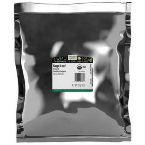 Frontier Coop, Organic Sage Leaf Ground, 1 Lb Frontier Coop