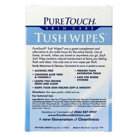 PureTouch Skin Care, Individual Flushable Tush Wipes, 24 Count PureTouch Skin Care