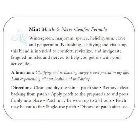 Natural Patches of Vermont, Vermont Muscle & Nerve Comfort Formula Essential Oil Patch, 10 Count Natural Patches of Vermont