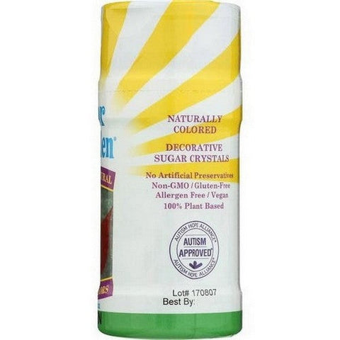 Color Garden, Green Natural Sugar Crystals, 3 Oz Color Garden