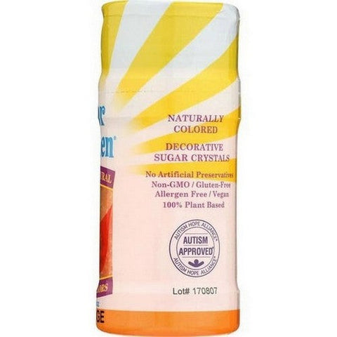 Color Garden, Orange Natural Sugar Crystals, 3 Oz Color Garden