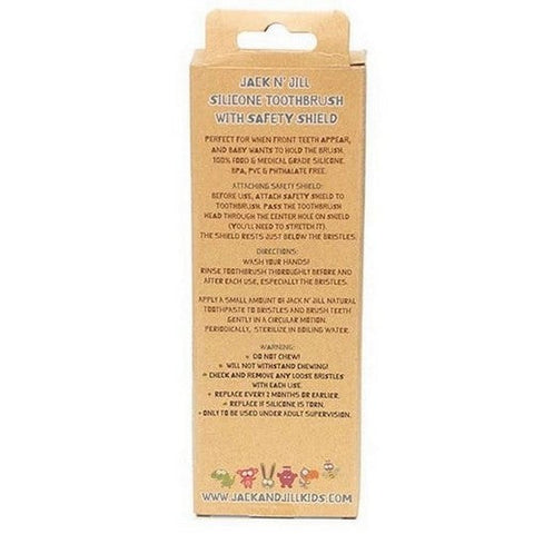 Jack N' Jill, Kids Silicone Toothbrush Stage 2 (12 To 24 months) Toothbrush, 1 Count Jack N' Jill