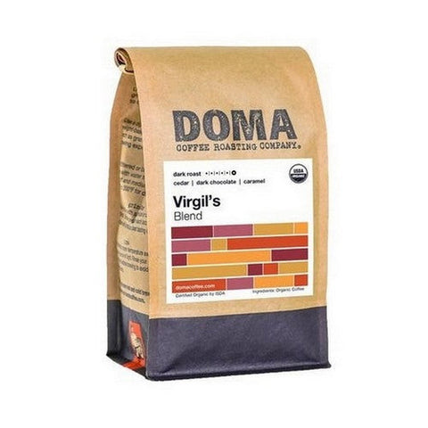 DOMA Coffee Roasting Company, Organic Virgils Blend Whole Bean Coffee, 12 Oz DOMA Coffee Roasting Company
