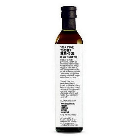 Chosen Foods, Toasted Sesame Oil, 8.4 Oz Chosen Foods