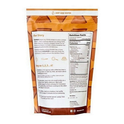 Flourish, Chocolate Protein Pancake Mix, 15.37 Oz Flourish