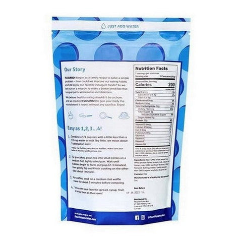 Flourish, Vanilla Protein Pancake Mix, 15.37 Oz Flourish